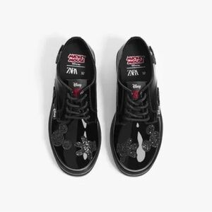 Zara kids girls Mickey Mouse dress shoes